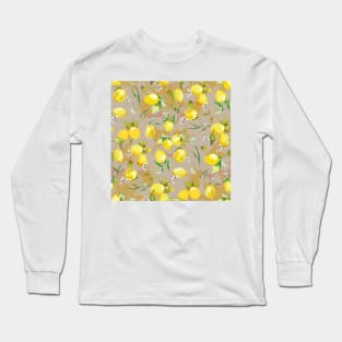 Watercolor lemons 3 Long Sleeve T-Shirt